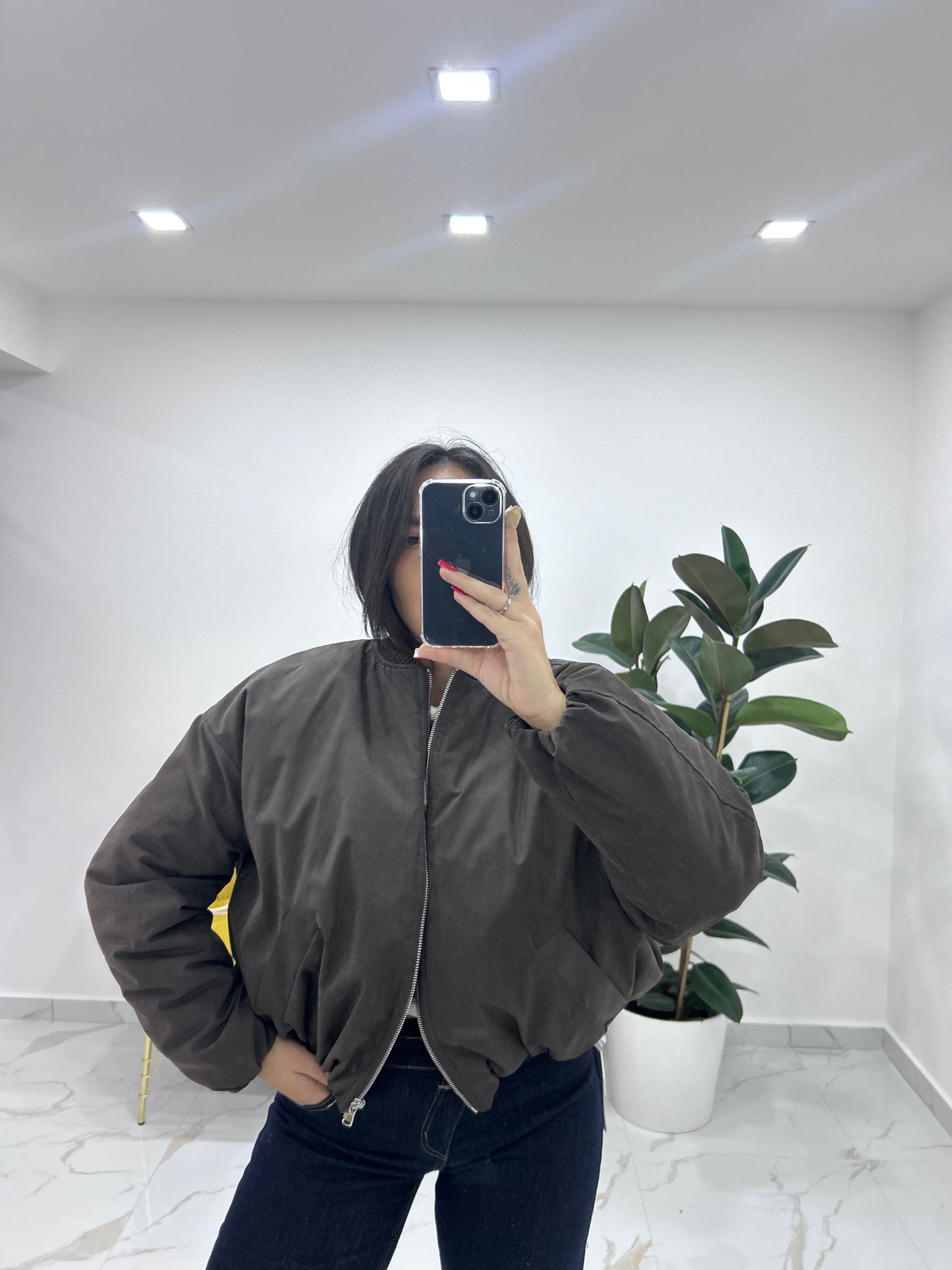 Bomber Grazia marrone