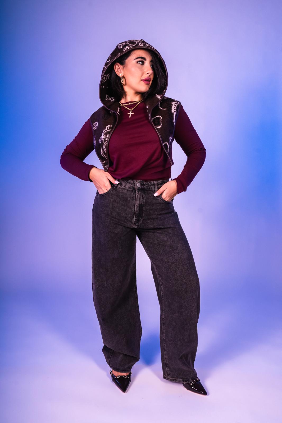 Jeans Maika marrone sabbiato