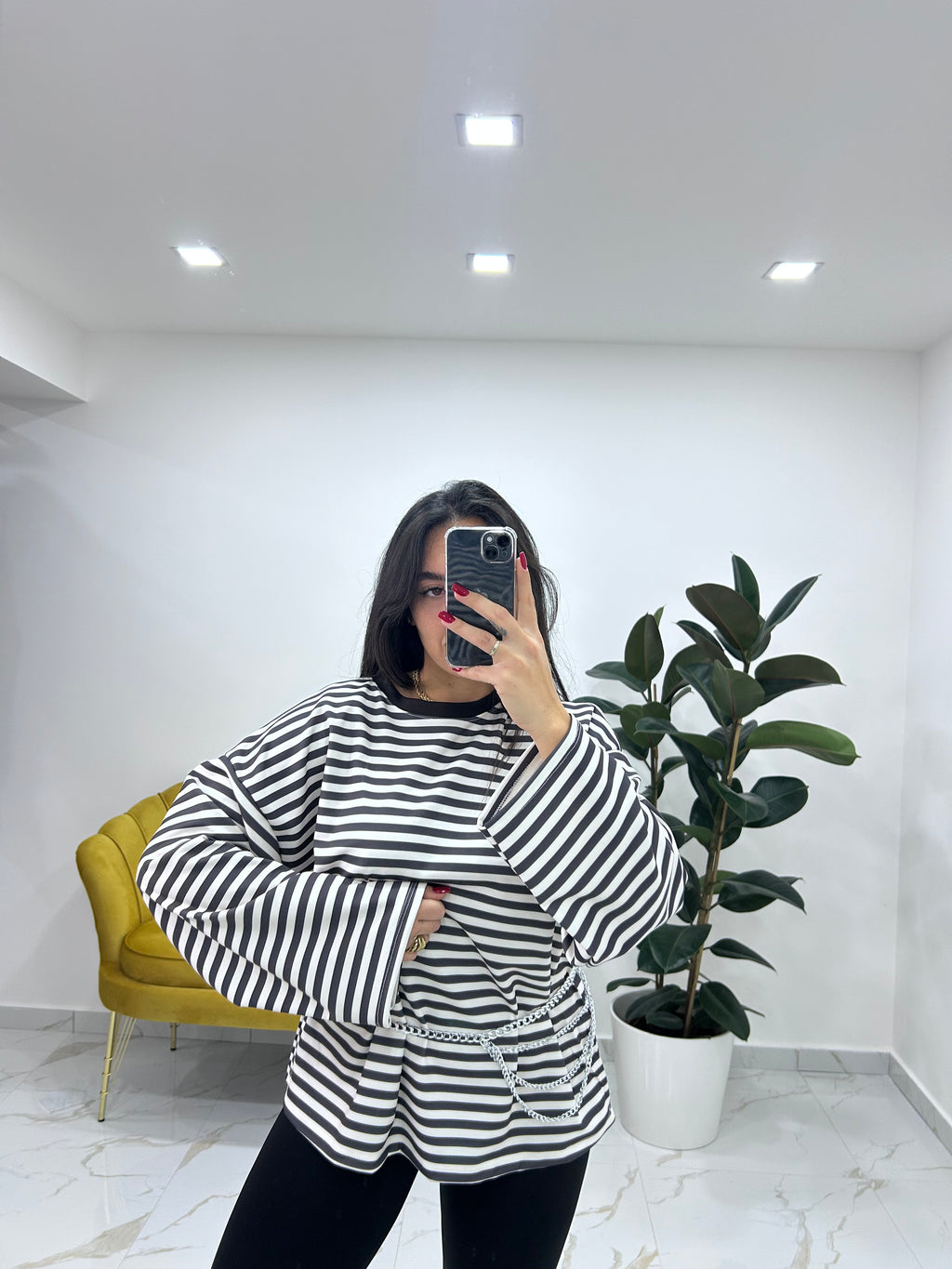 Magliettone over size righe