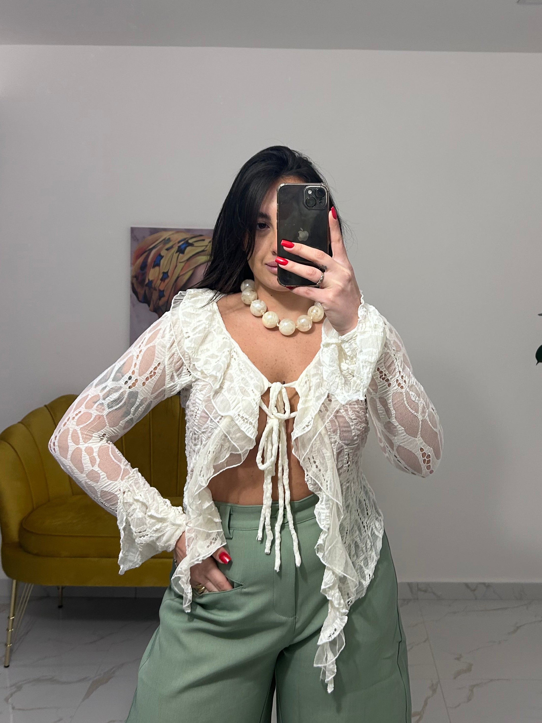 Magliettina Wild lace