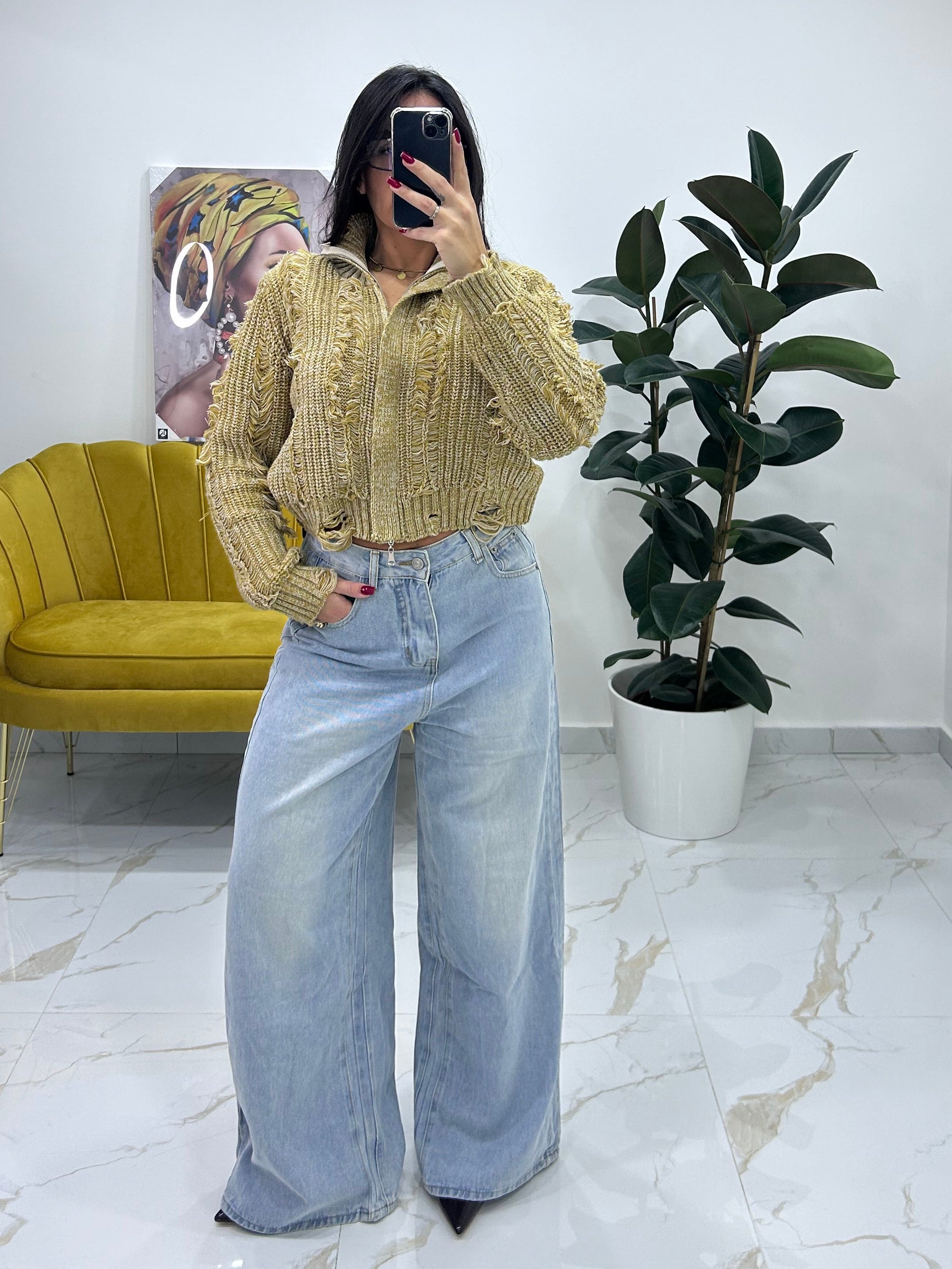 Jeans gamba dritta Chiaro