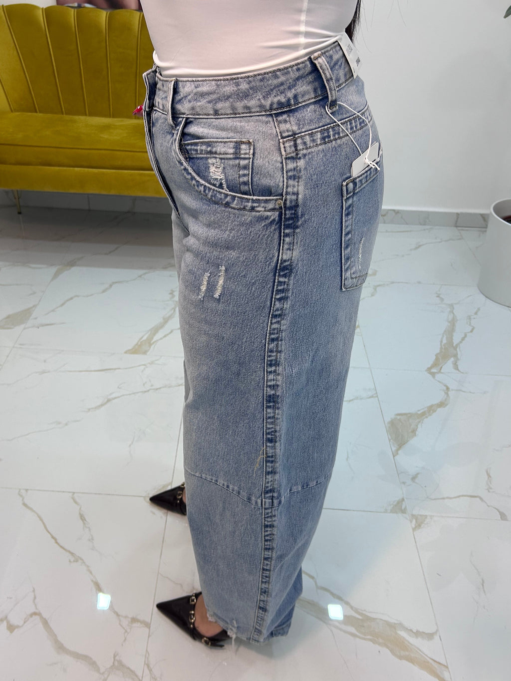Jeans balloon Fit Chiaro