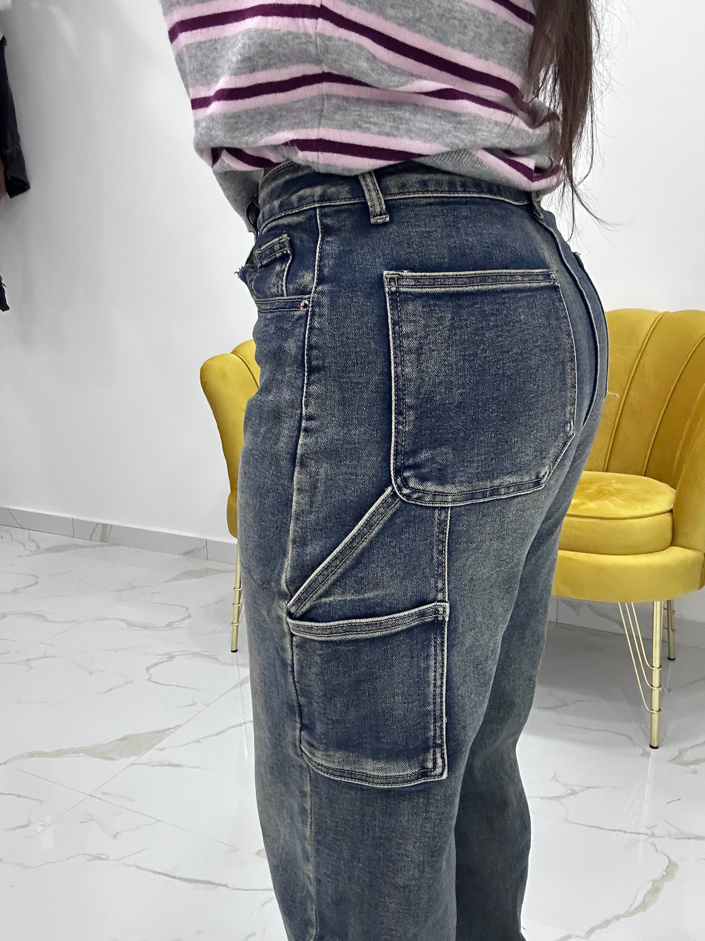 Jeans ballon sabbiato Mary