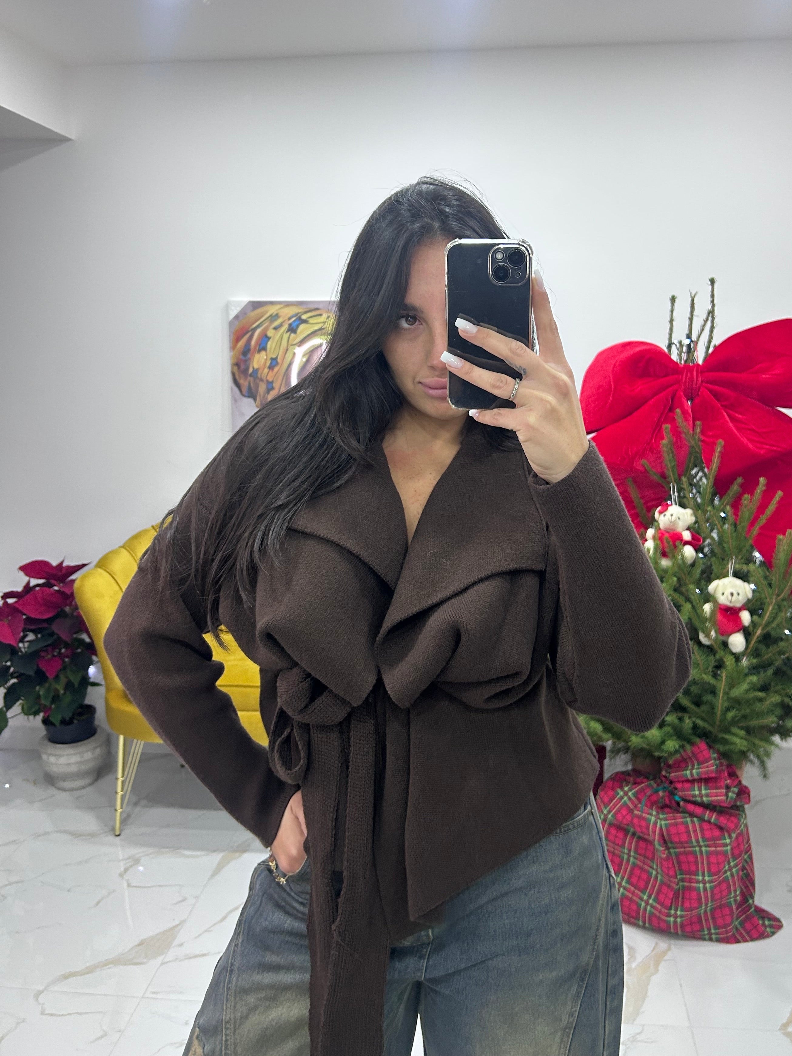 Cardigan Cacao Élégance