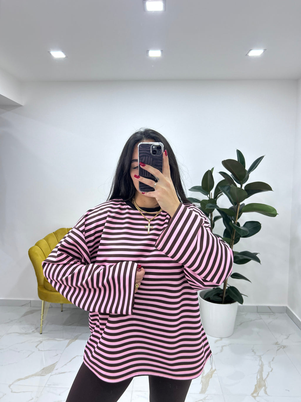 Magliettone over size righe