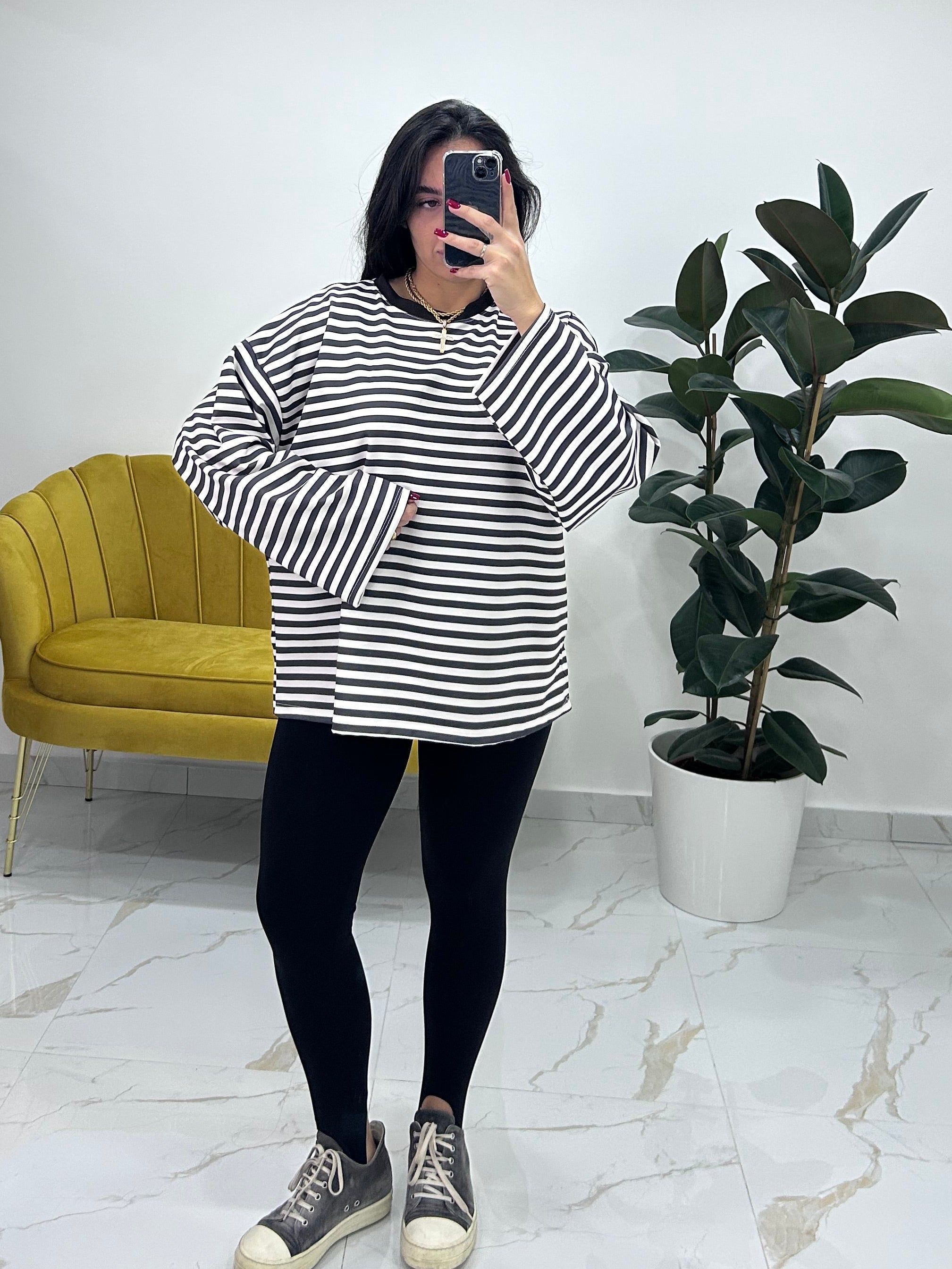 Magliettone over size righe