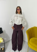 Pantalone Elysia Balloon vinaccio