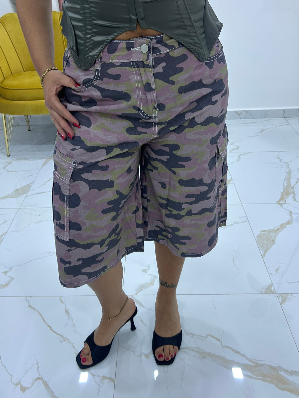 Bermuda camouflage Lilla