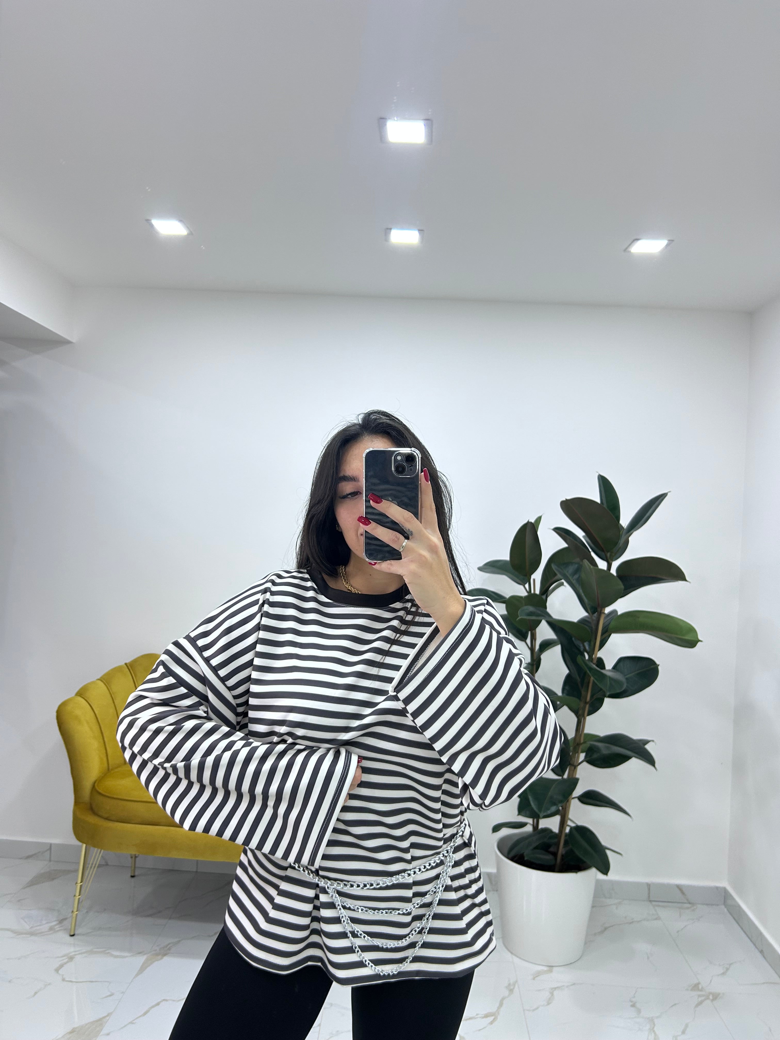 Magliettone over size righe