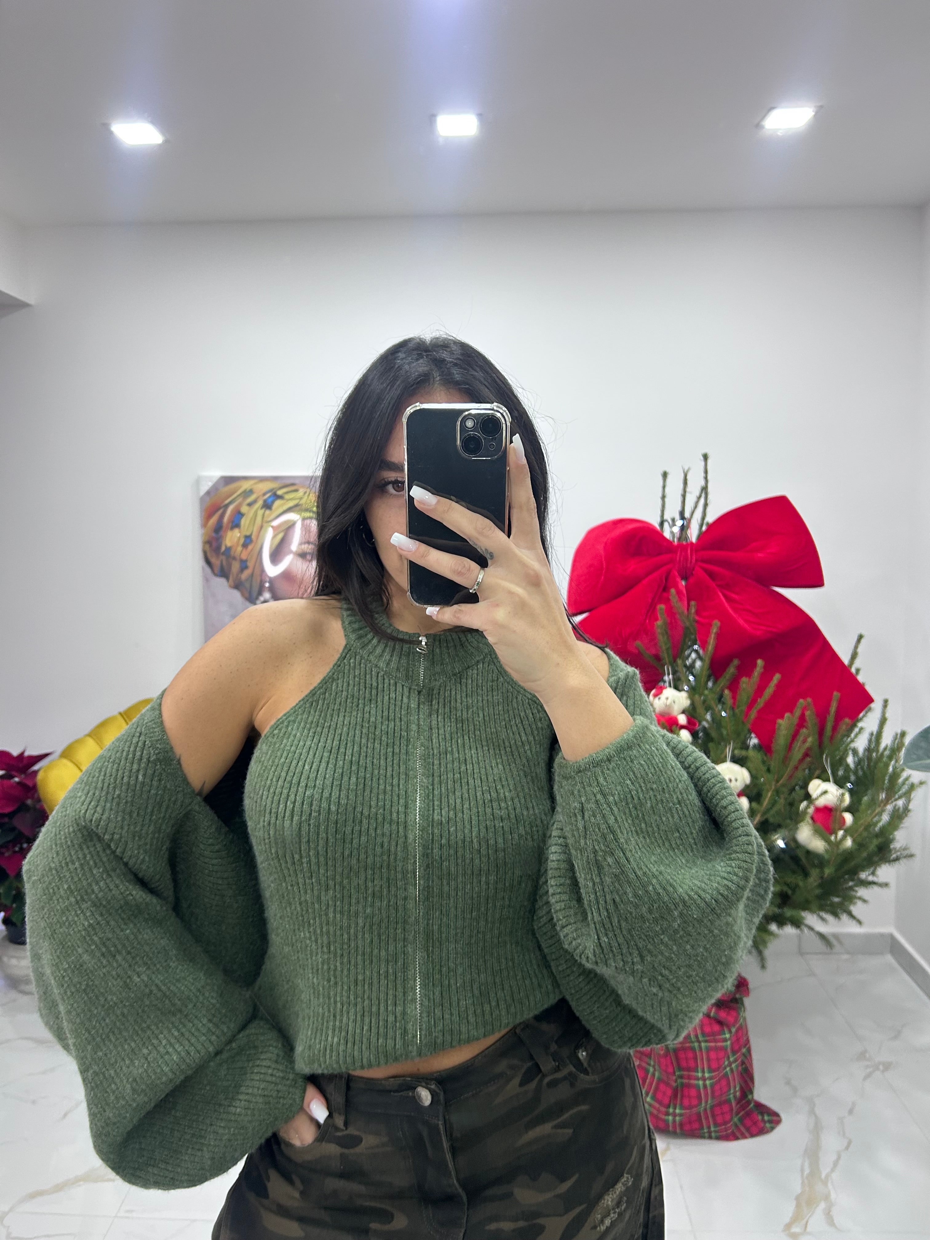 Duo set Aura verde militare