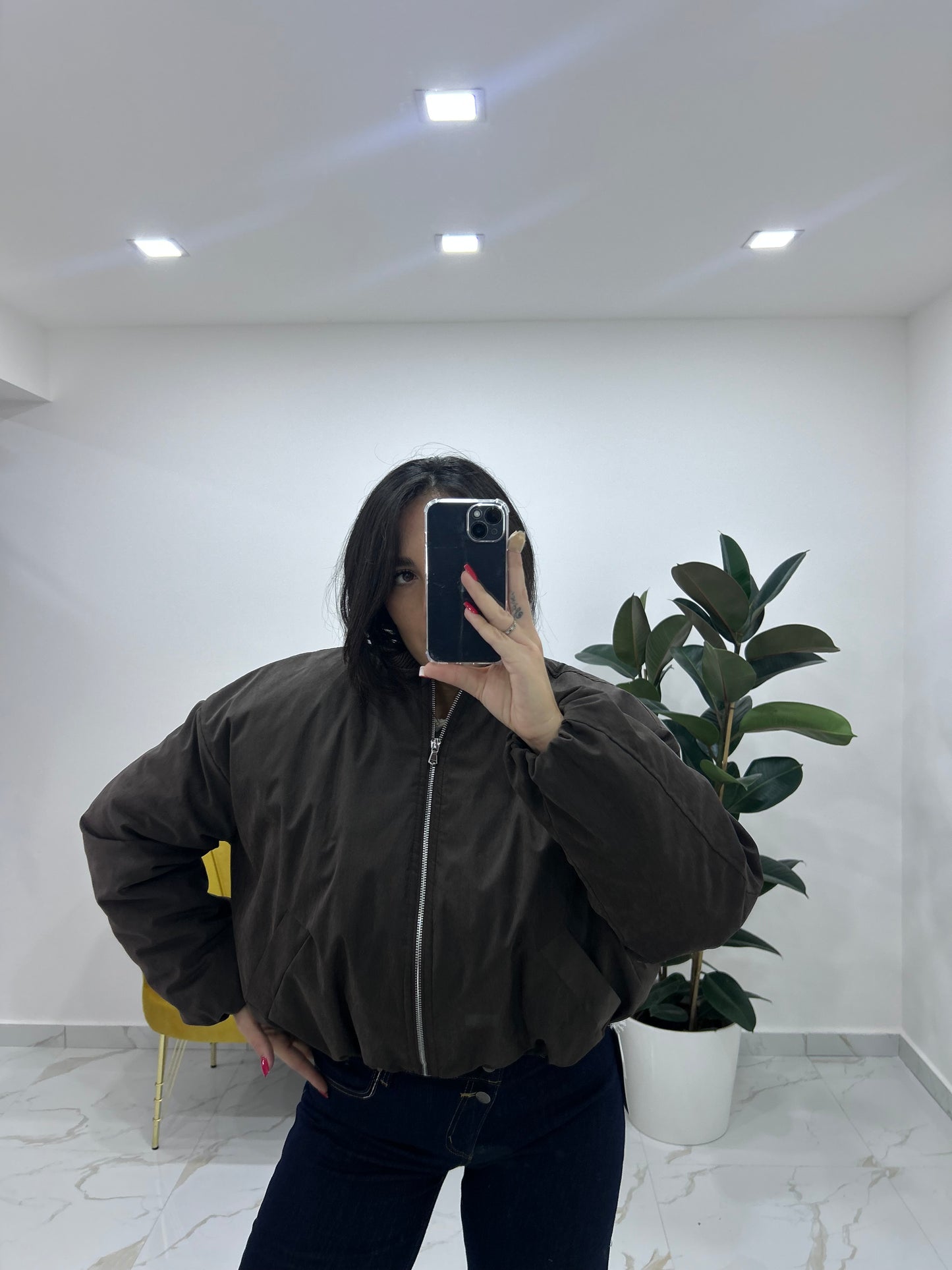 Bomber Grazia marrone