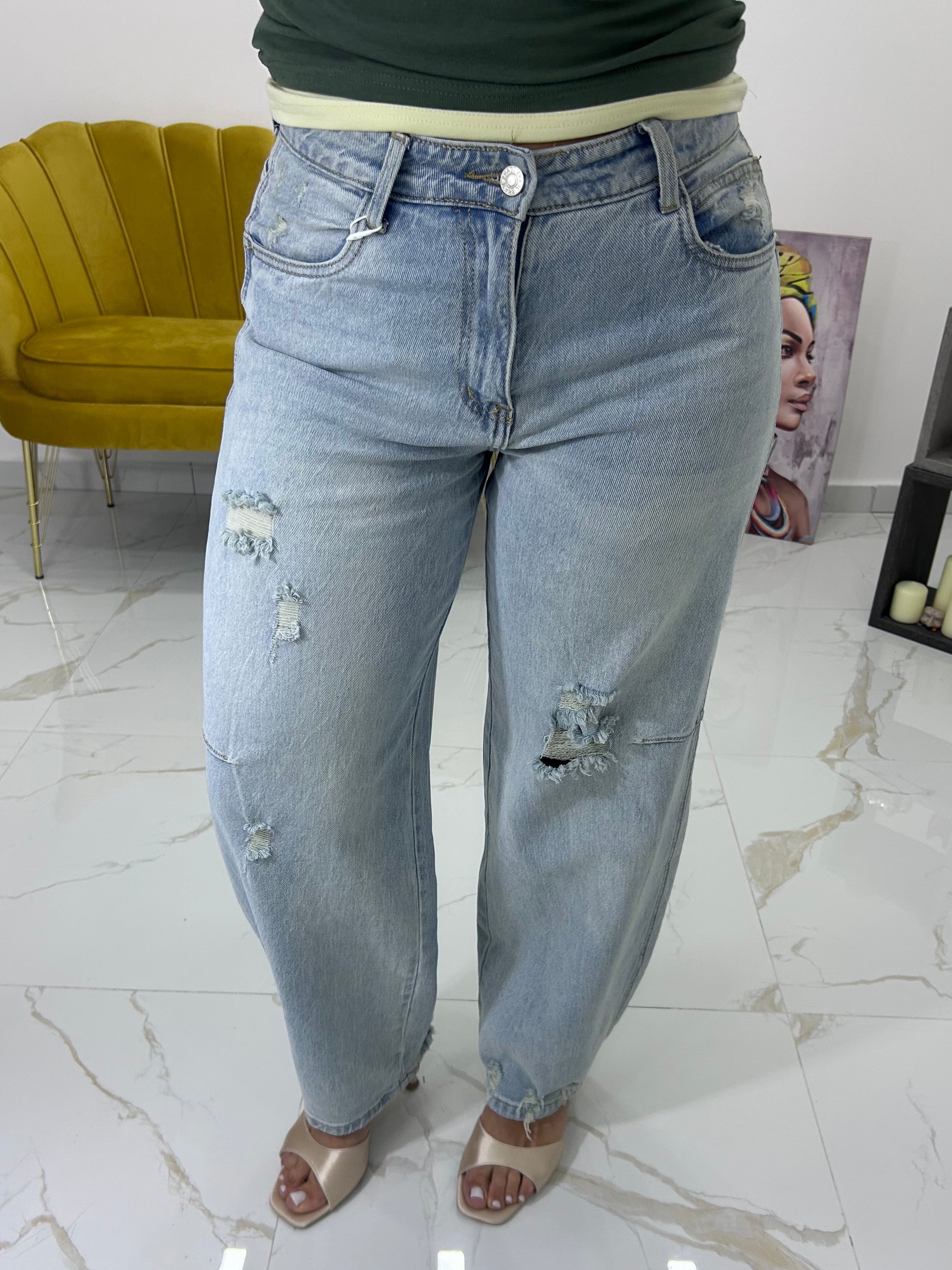 Jeans Balloon Ripped