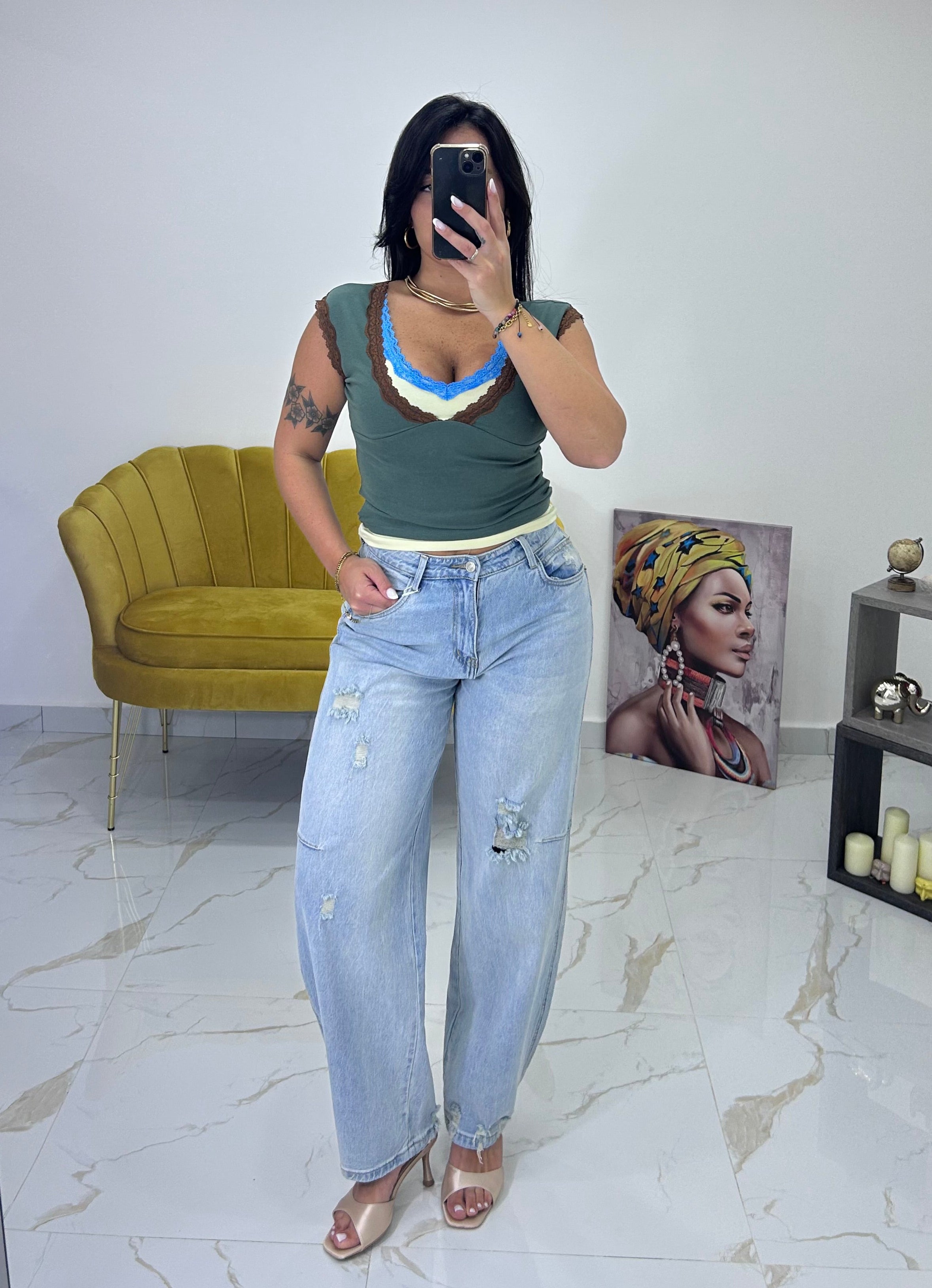 Jeans Balloon Ripped
