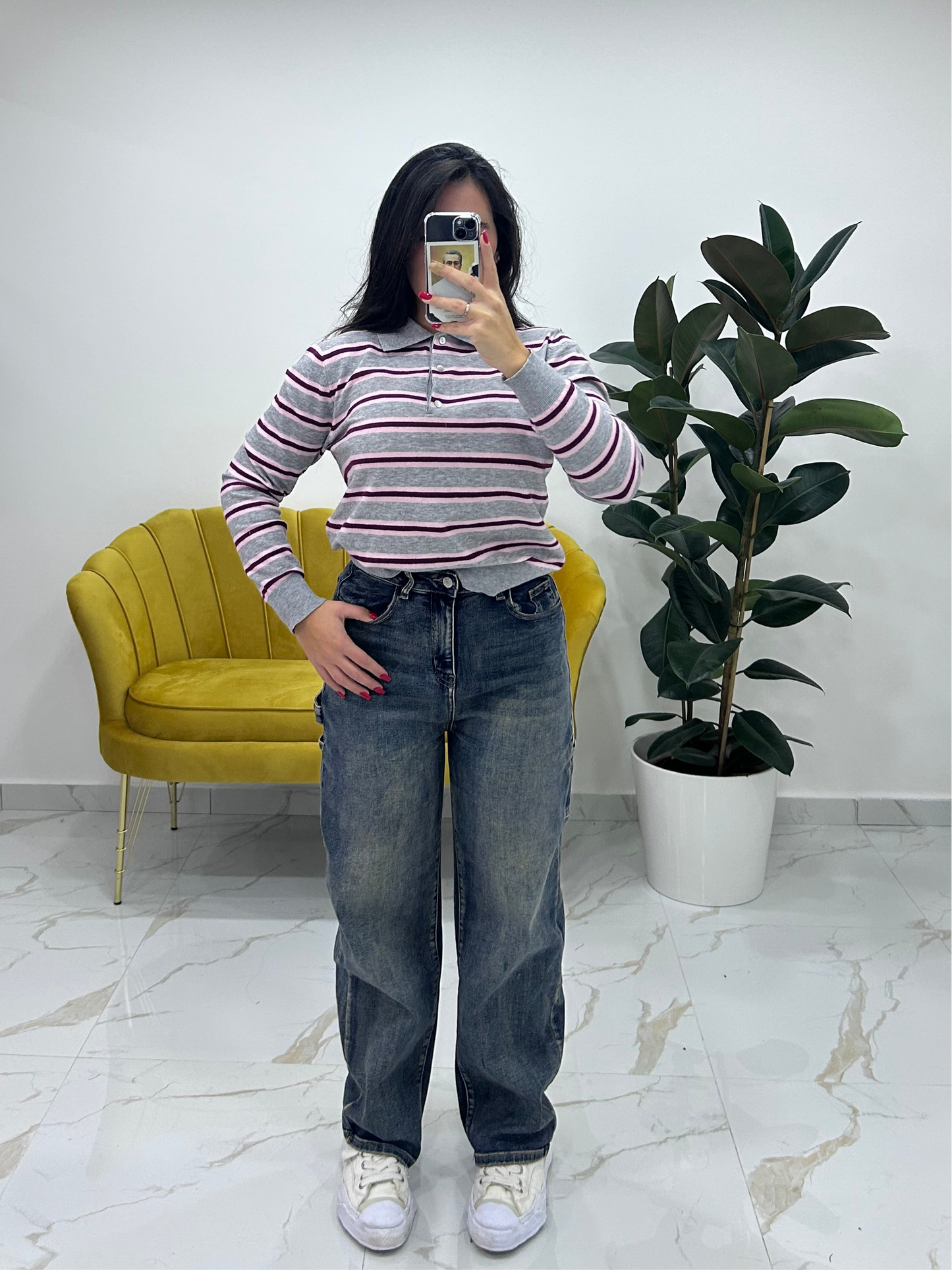 Jeans ballon sabbiato Mary