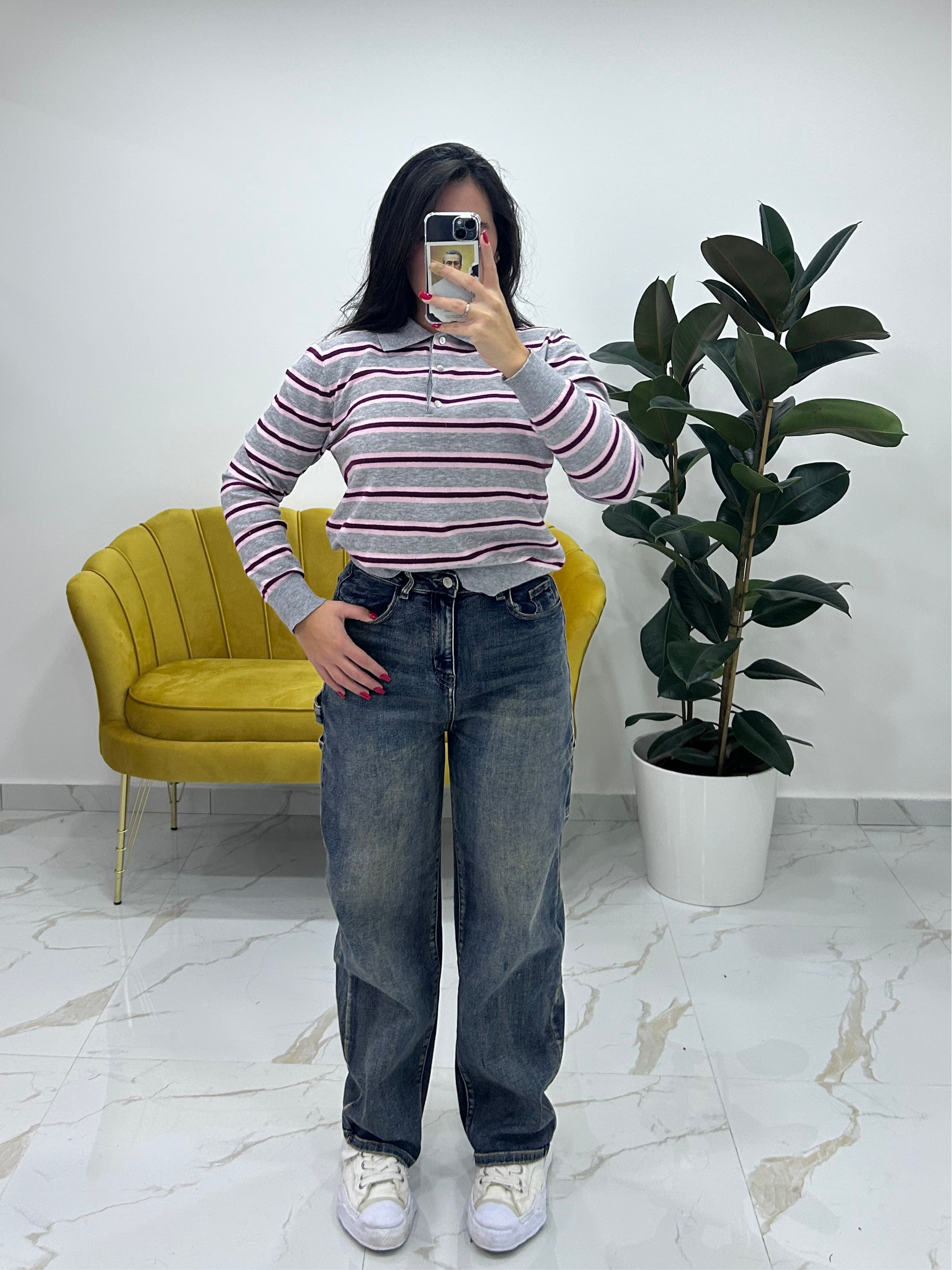 Jeans ballon sabbiato Mary