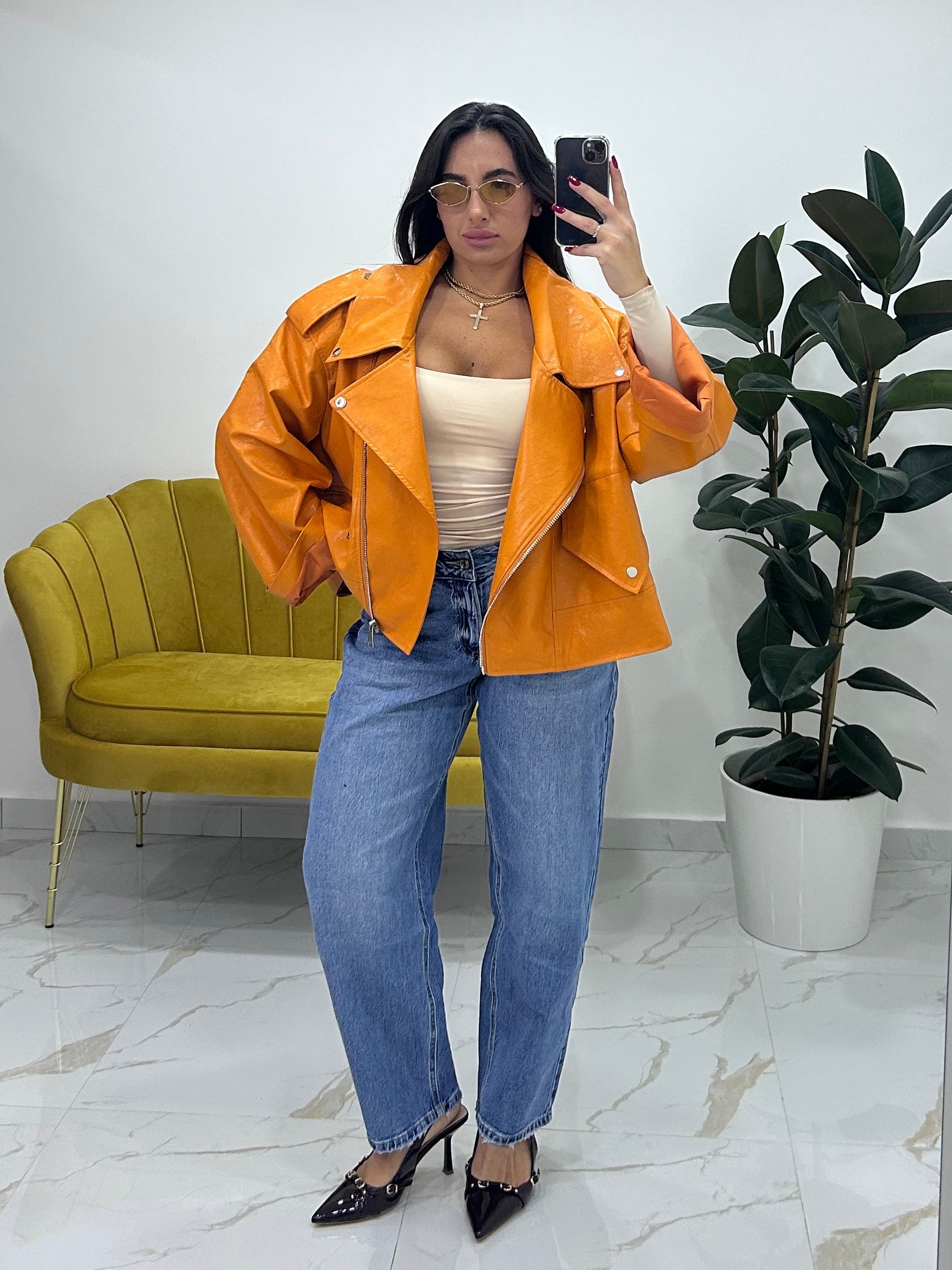 Giubbotto ecopelle Snoopy