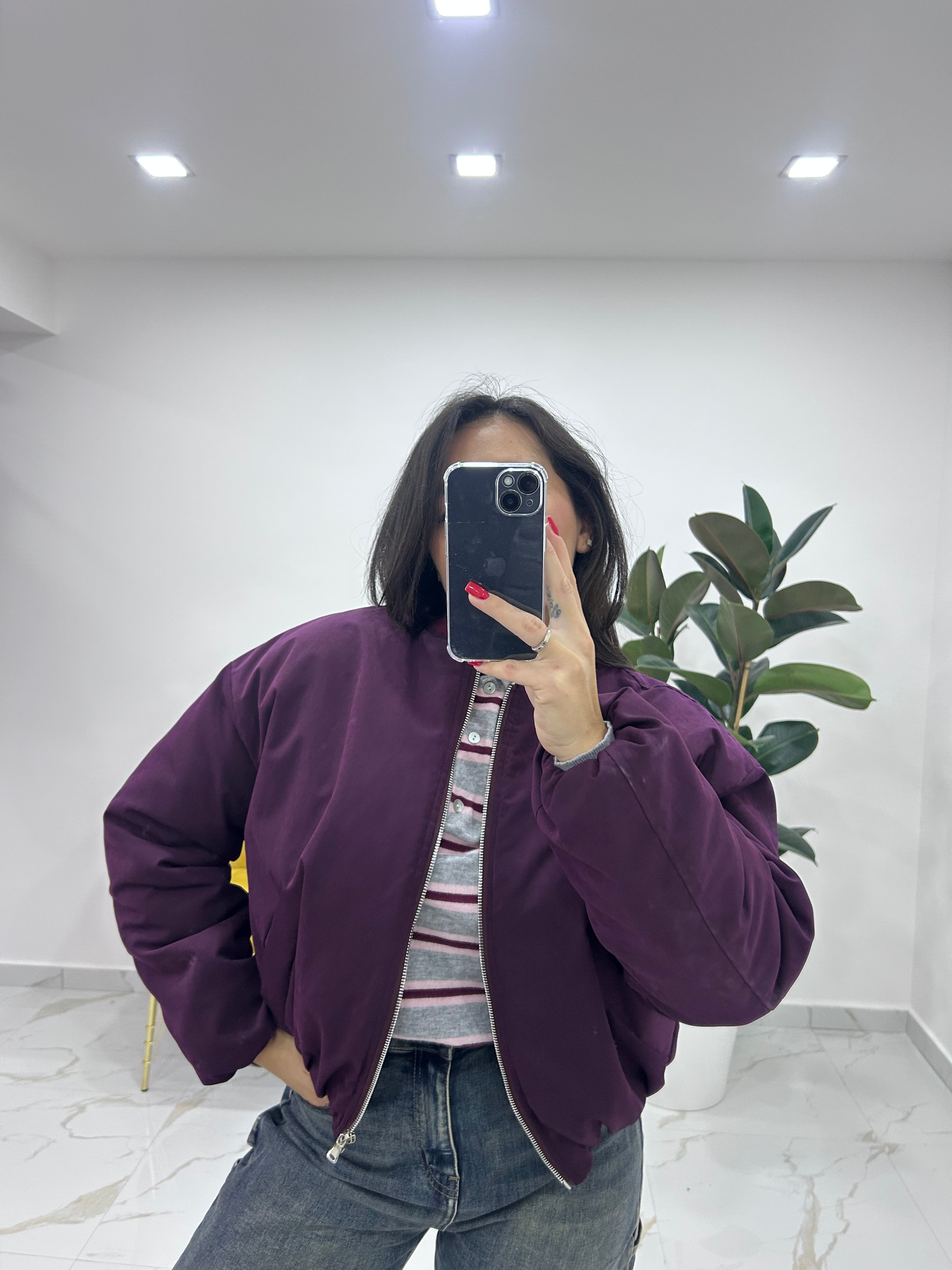 Bomber Grazia bordoaux