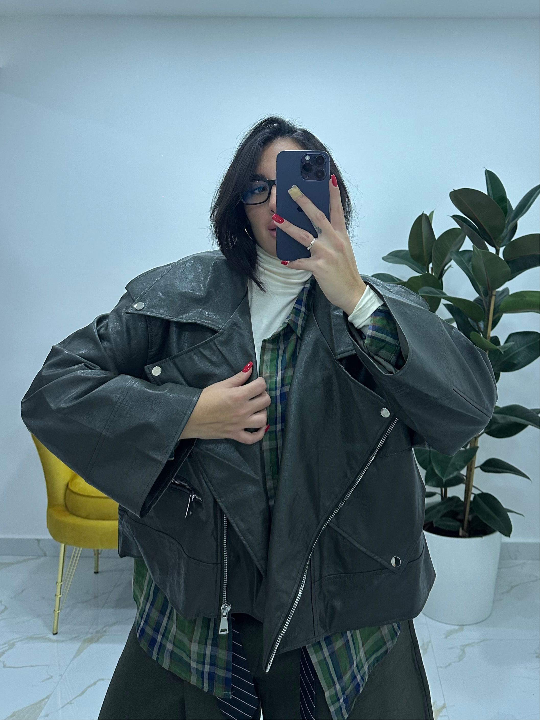 Giubbotto ecopelle Snoopy