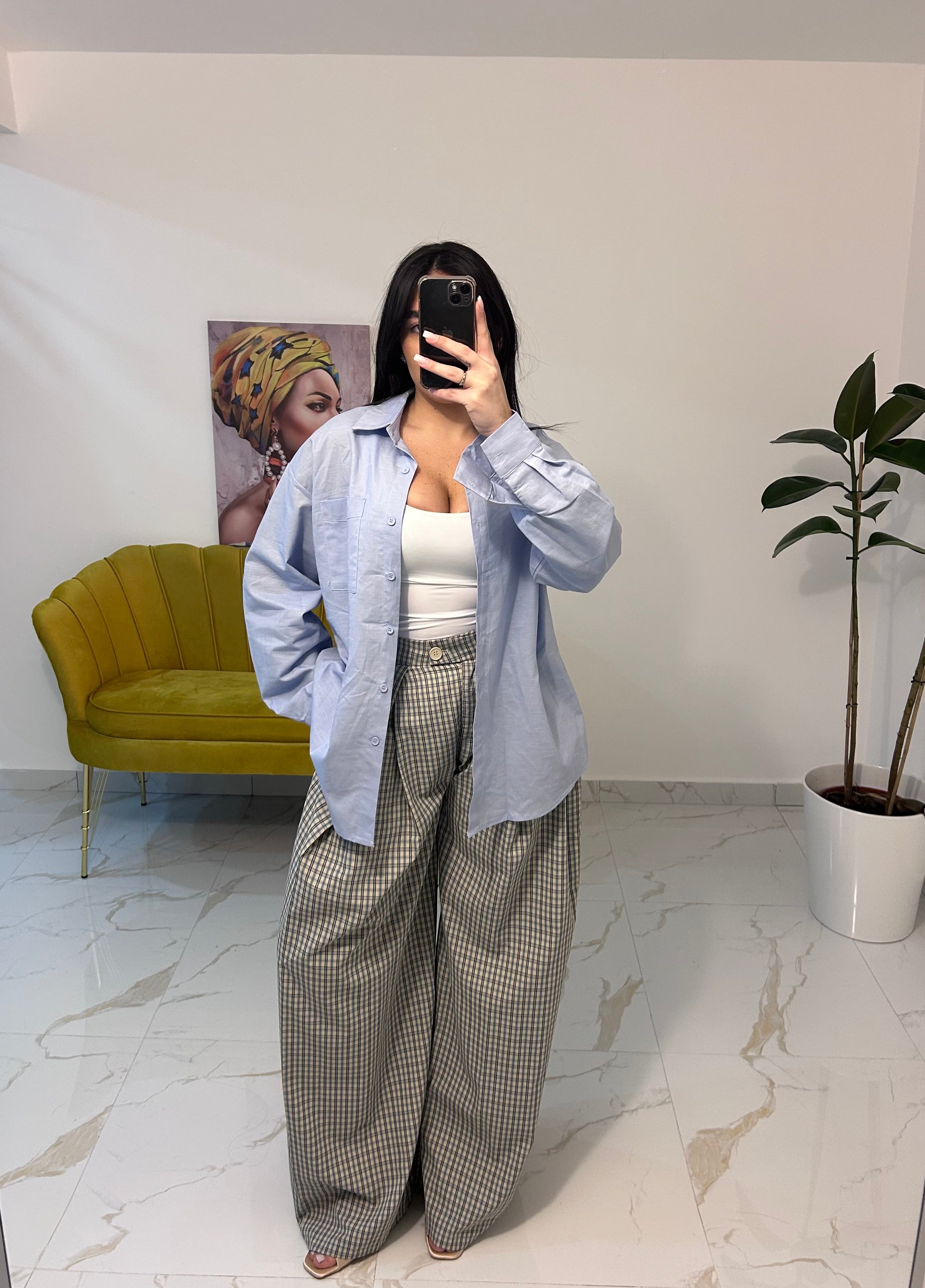 Camicia Azzurra Relax Fit