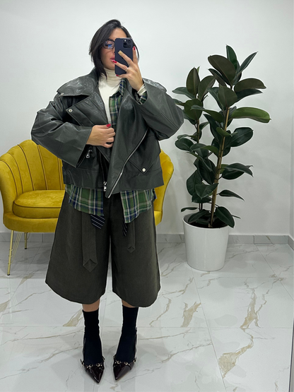 Giubbotto ecopelle Snoopy