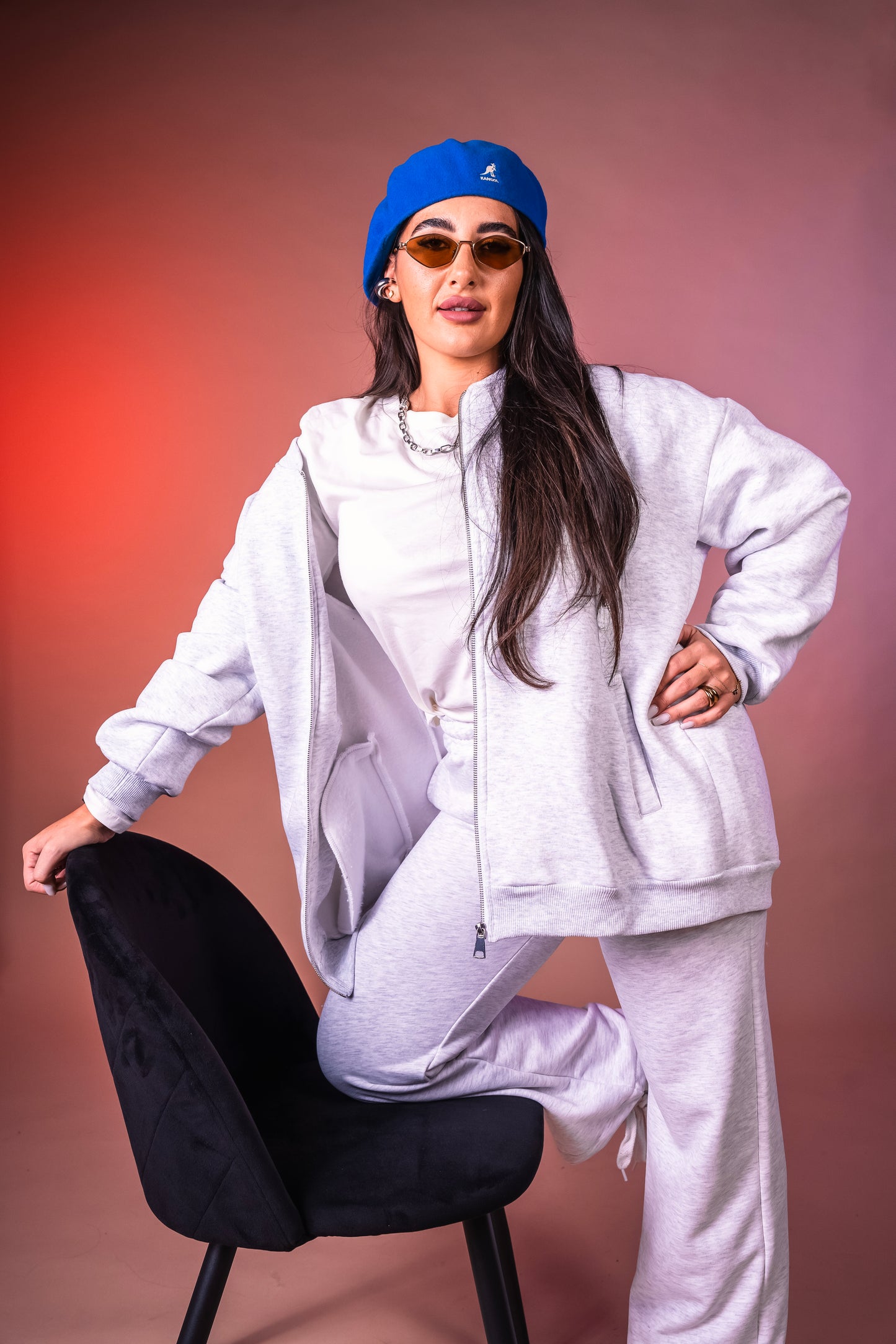 Coordinato in Tuta Comfy Grigio melange