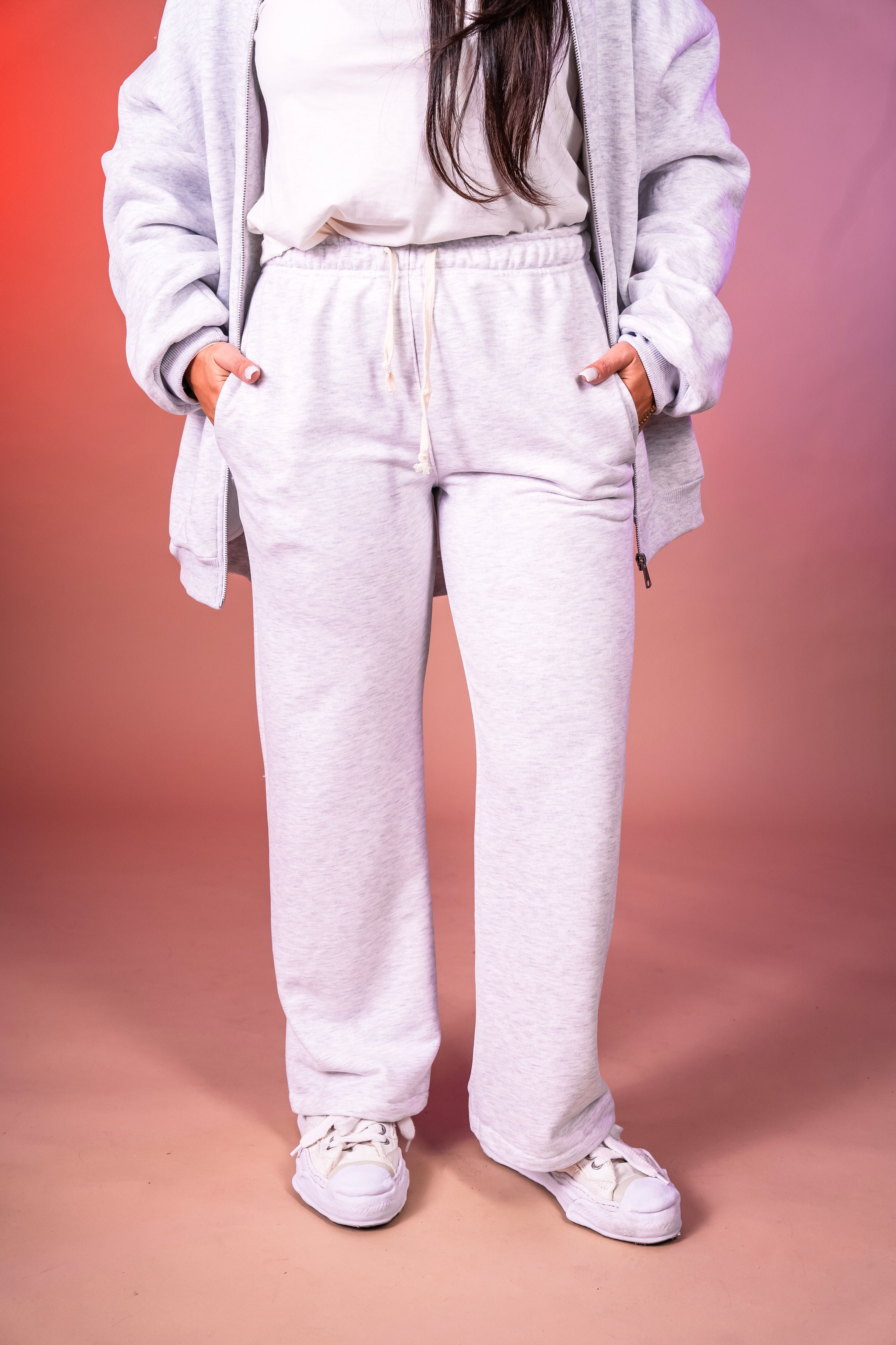 Coordinato in Tuta Comfy Grigio melange