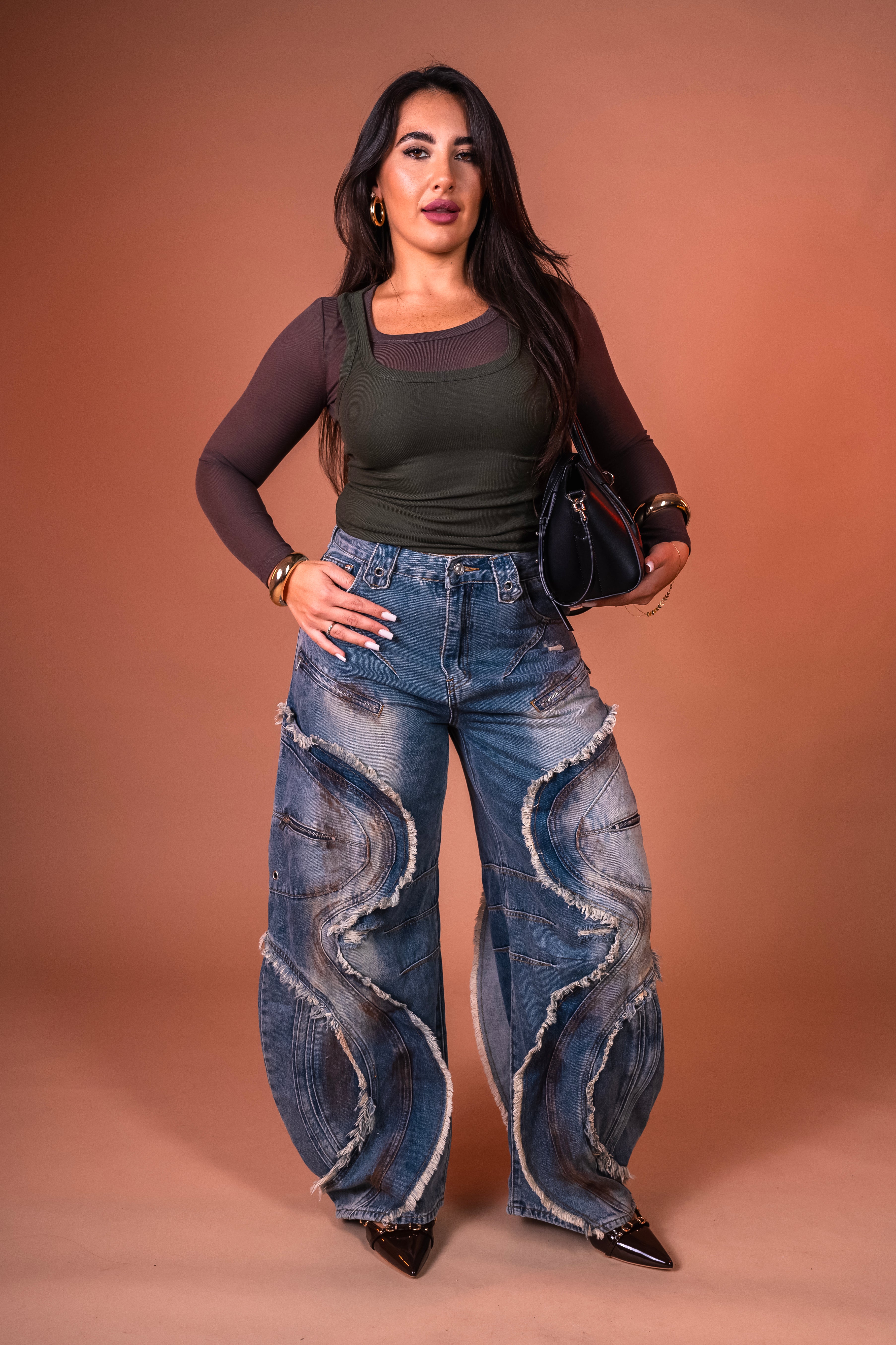 Jeans ballon Amber lavaggio medio