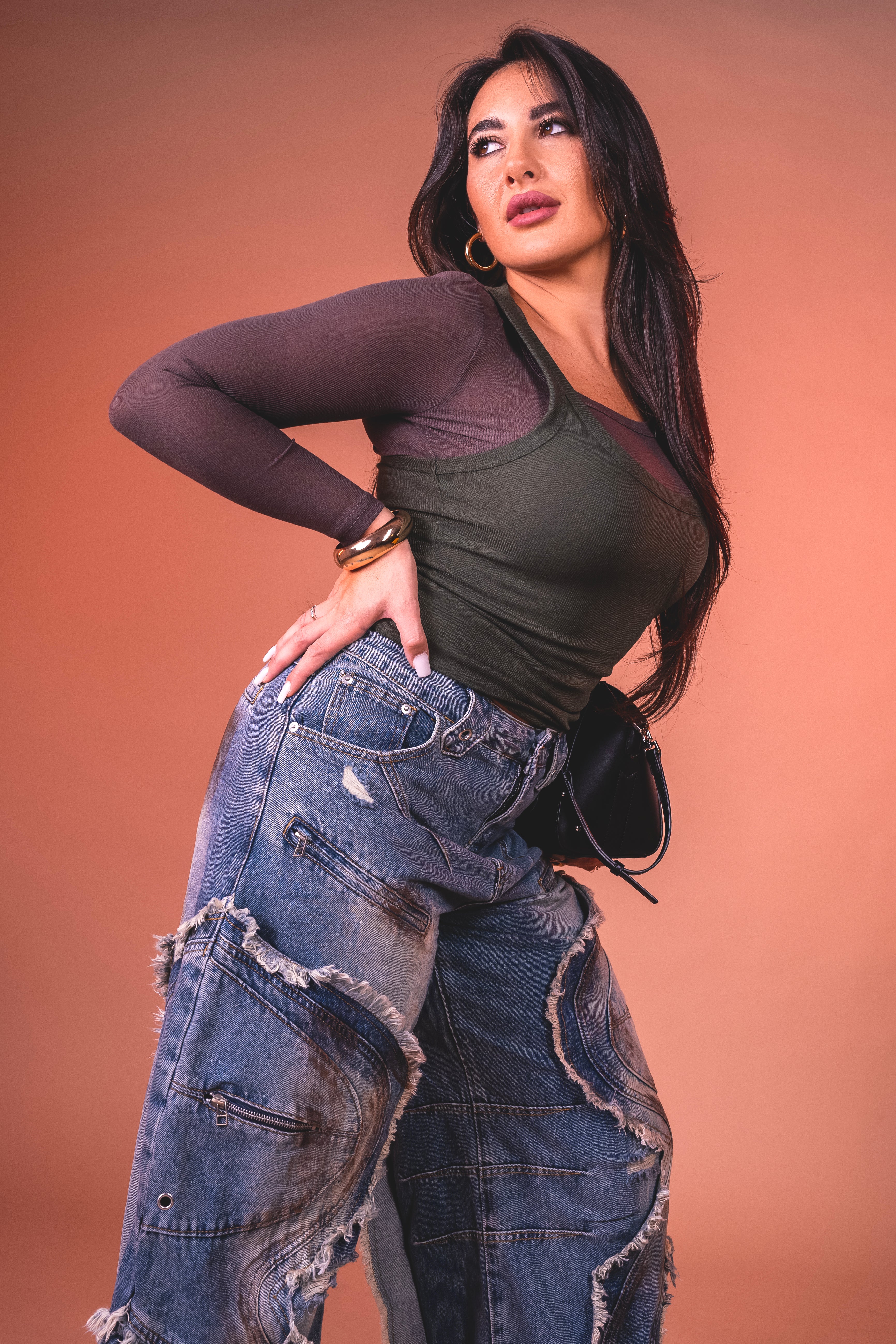 Jeans ballon Amber lavaggio medio