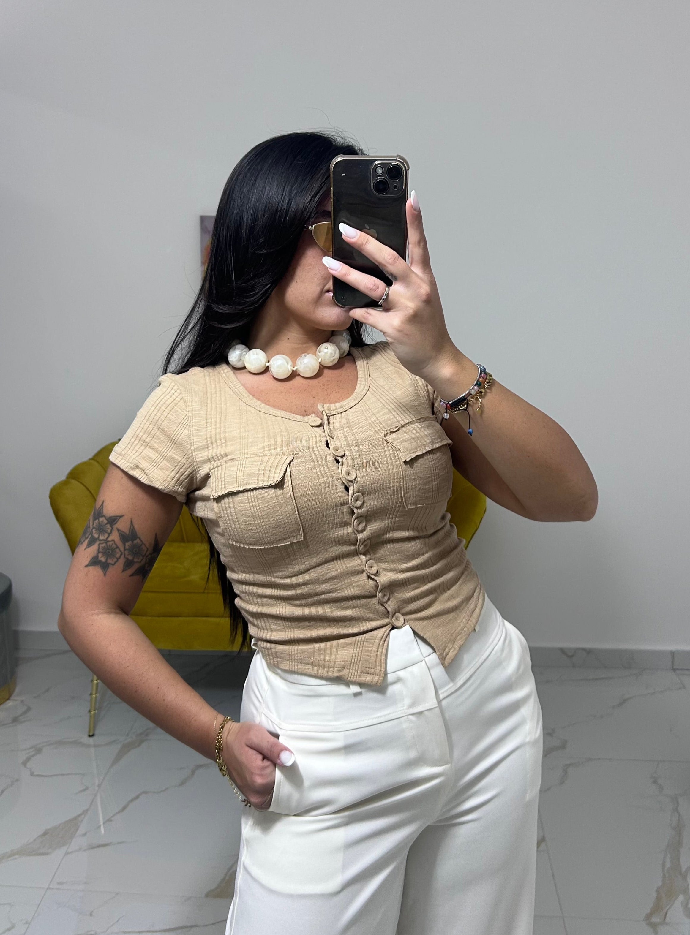 Maglia Daily beige