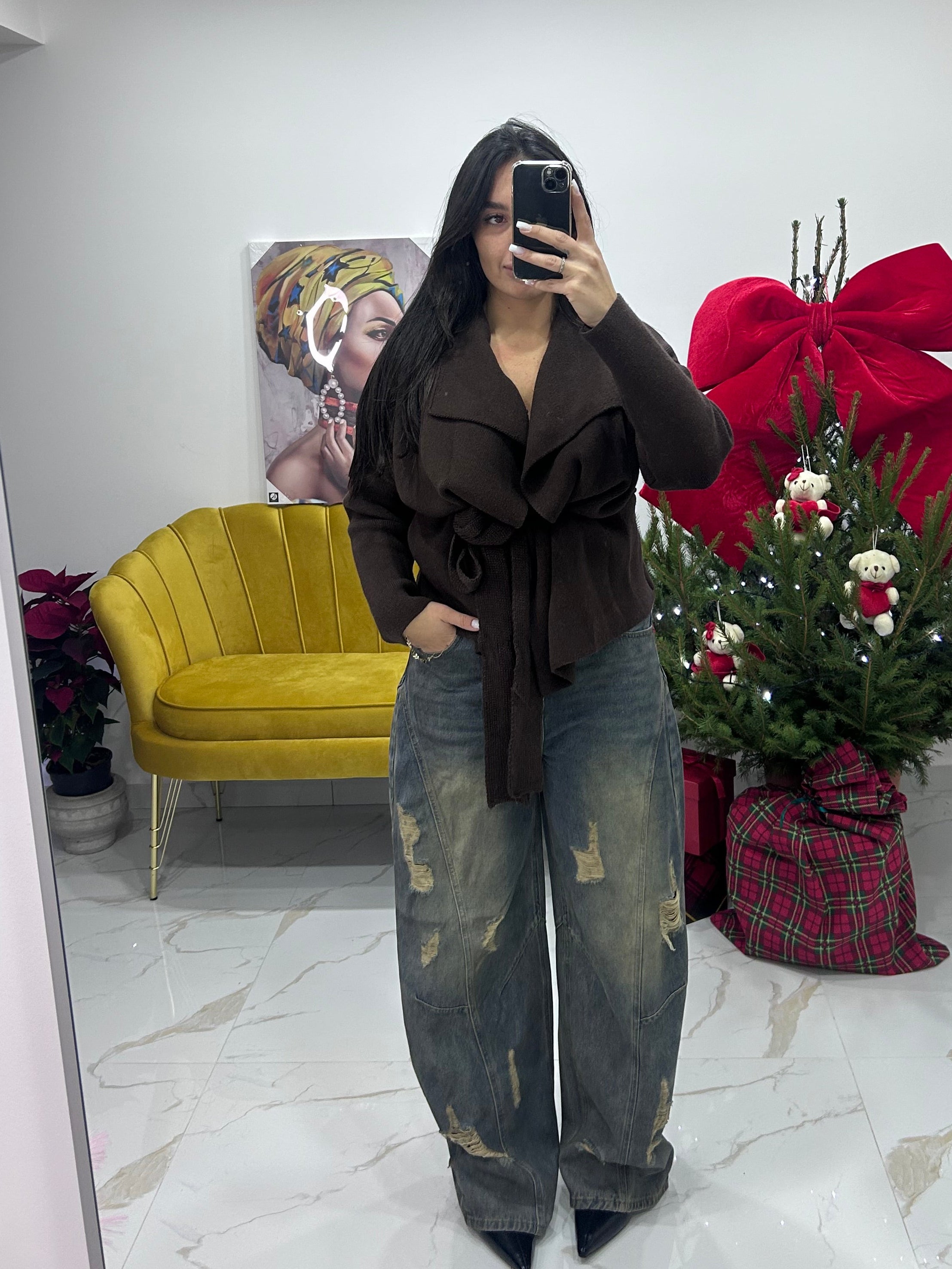 Cardigan Cacao Élégance