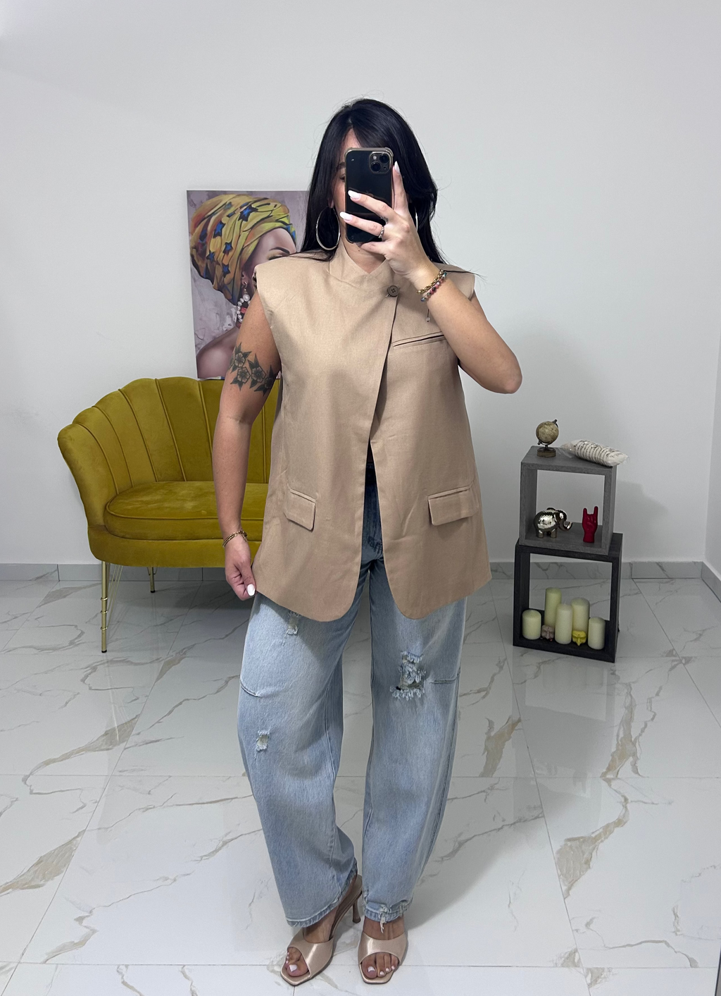 Giacca Kyoto beige