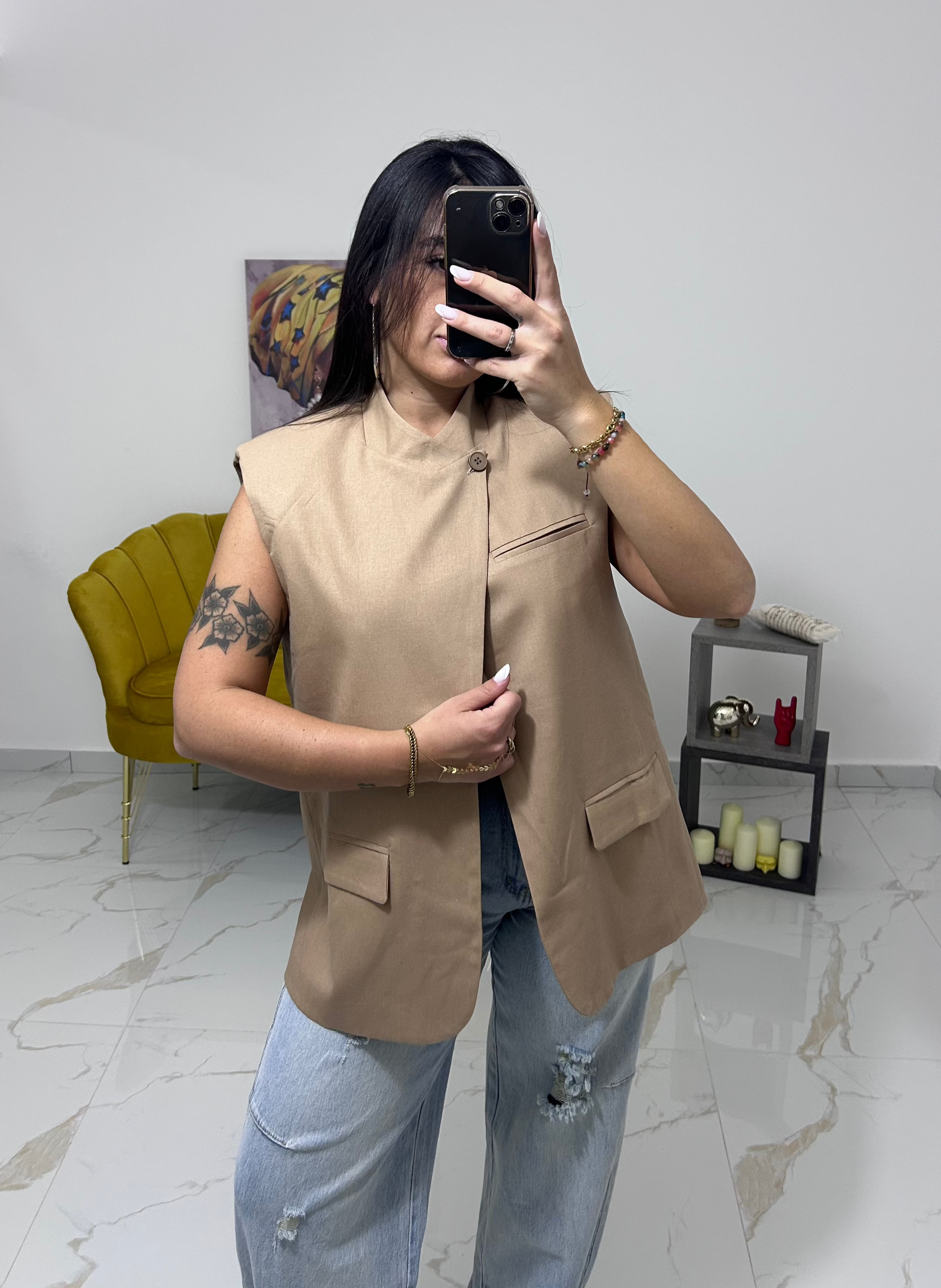Giacca Kyoto beige