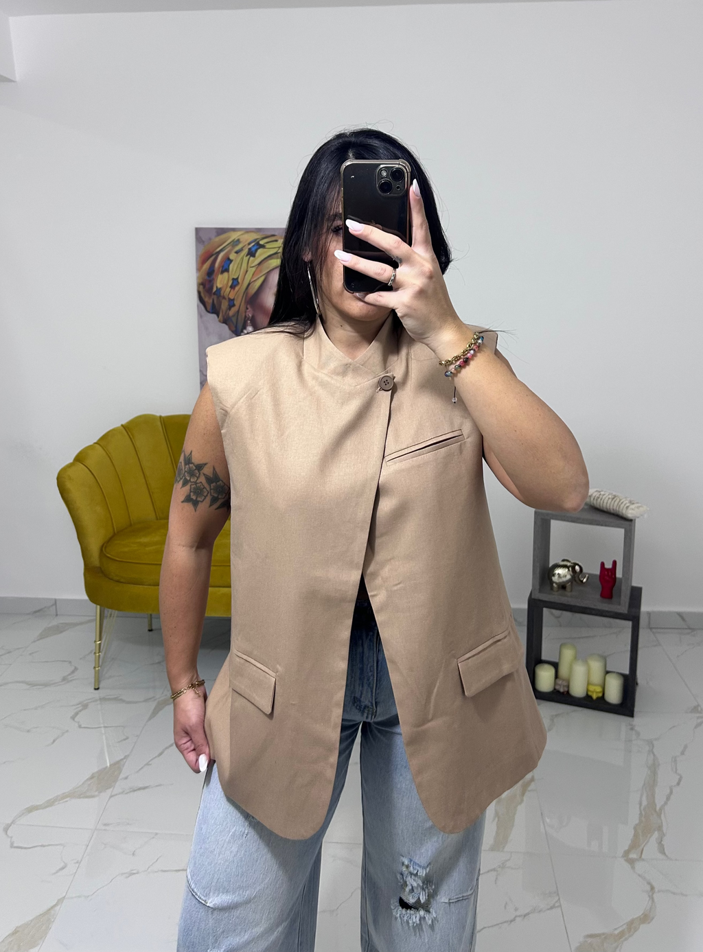Giacca Kyoto beige